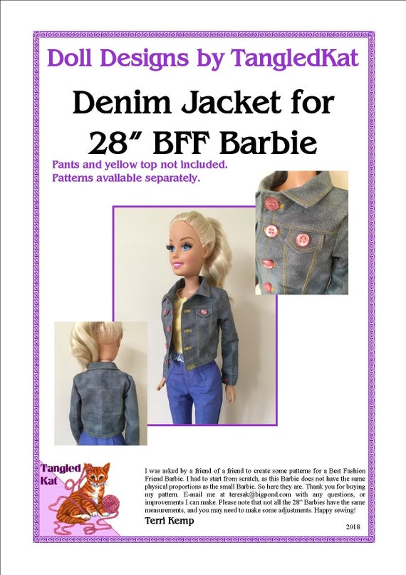 barbie jacket pattern