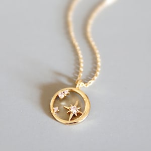 Gold Star Pendant Necklace • Star Necklace •Birthday Gift • Bridesmaid Gift • Graduation Gift • Layered Necklace