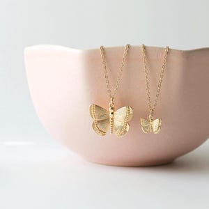 Butterfly Necklace, Large Butterfly Pendant Necklace, Dainty Butterfly Necklace