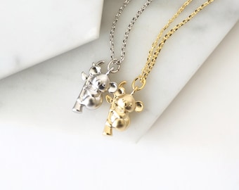 Dainty Koala Pendant Necklace: Animal Lover Gift