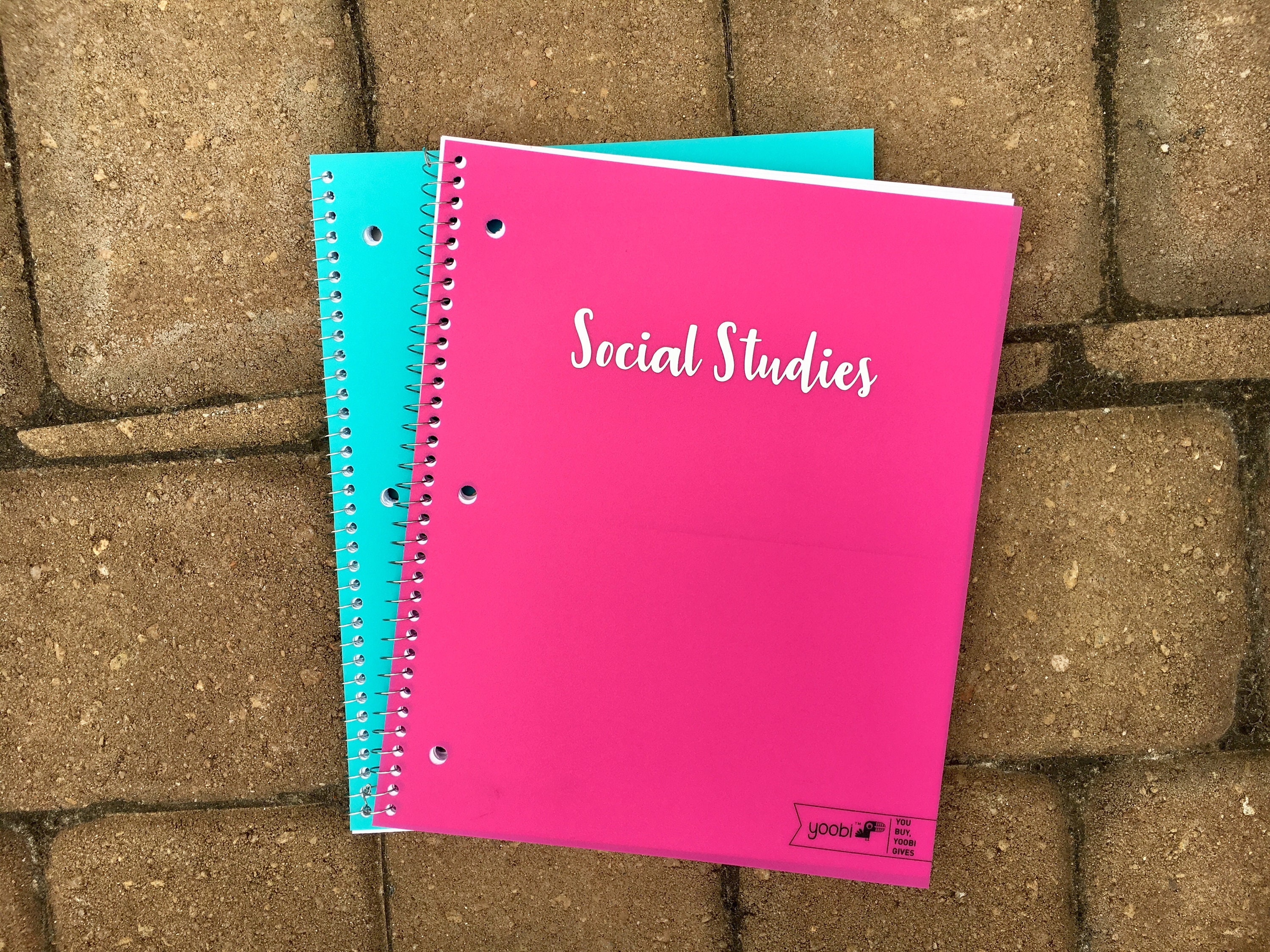 Custom Notebook Label Decal Spiral Notebook Labels Etsy