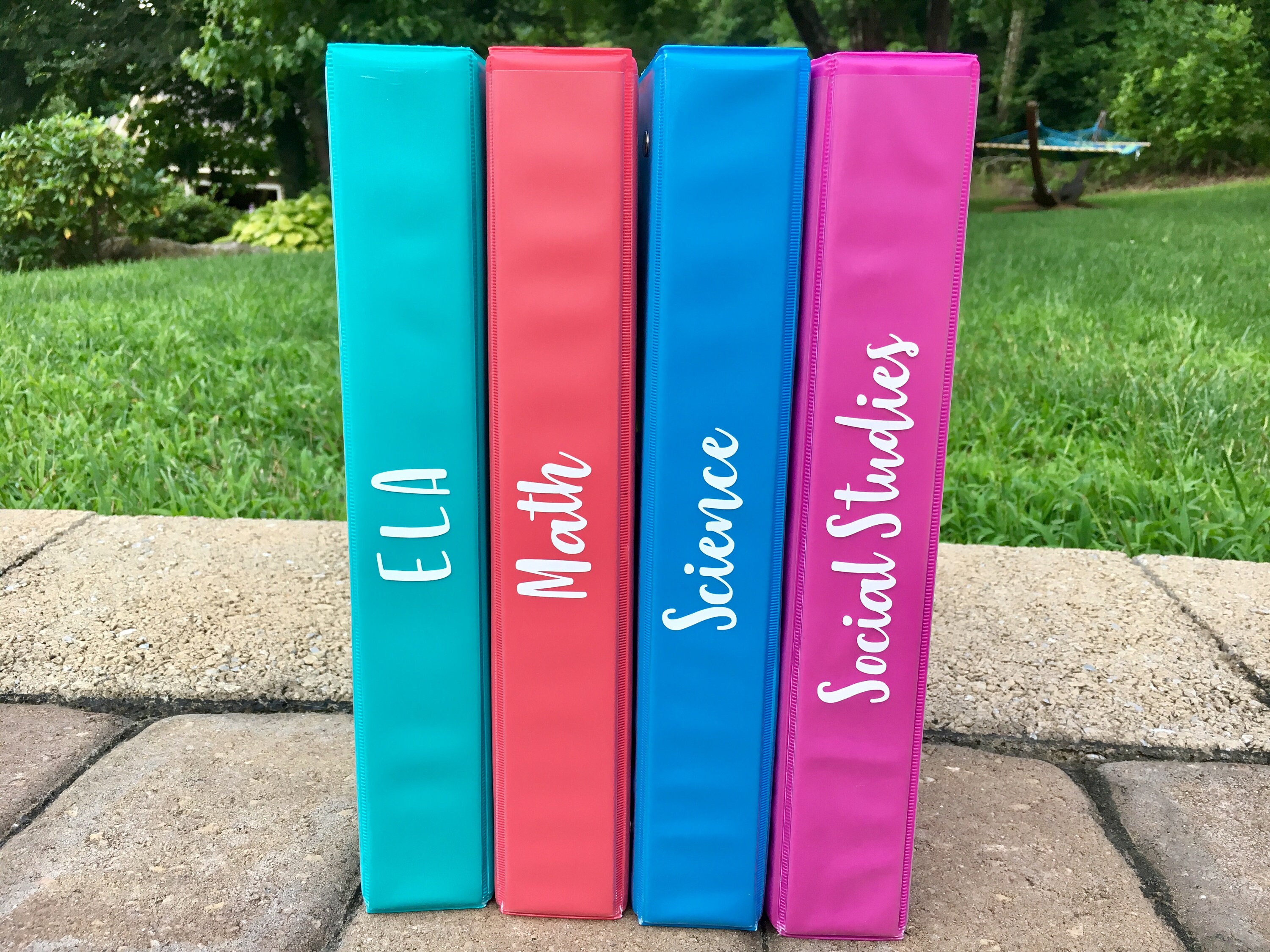 Custom School Binder Label Binder Label Decal Binder Etsy