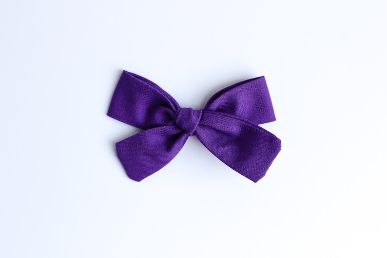 Girls Hair Clip Plum hair bow Newborn Headband Classic Hair Bow Fabric Hairbow Newborn Hairbows Baby Headband Plum bow
