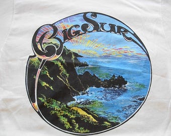 Big Sur California Coast Patch Beach Travel Dye Sublimation Iron On Applique