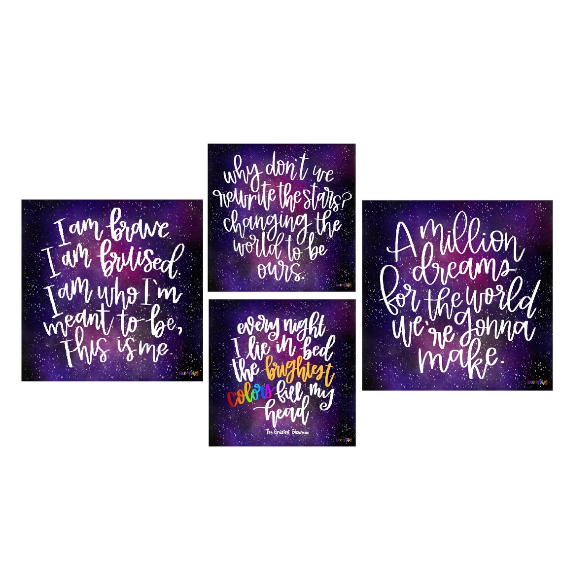 Greatest Showman Quote Pack Hand Lettered Printable Wall - Etsy