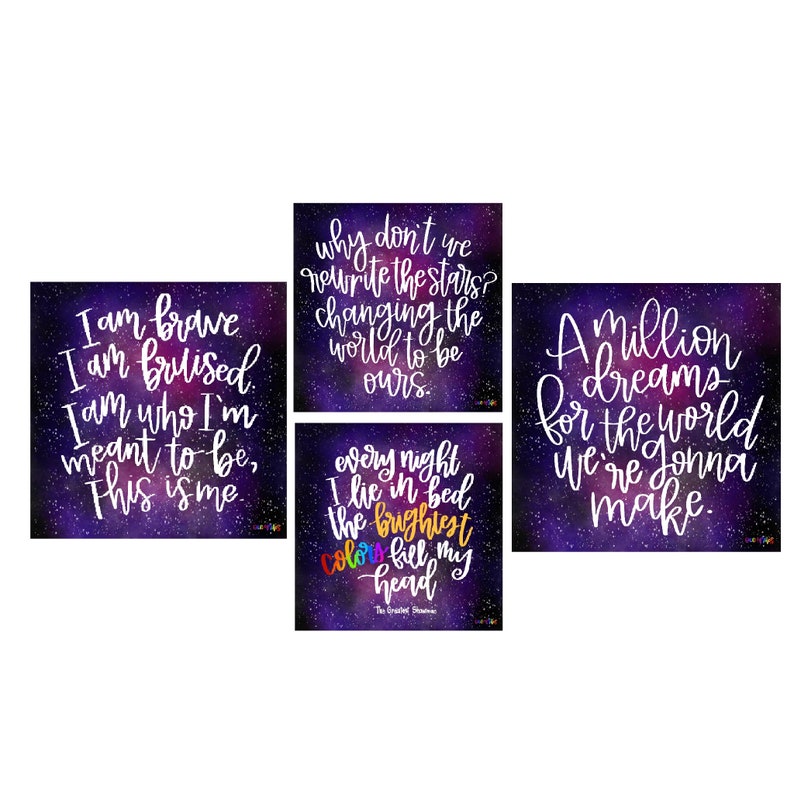 Greatest Showman Quote Pack Hand Lettered Printable Wall - Etsy