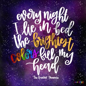 Greatest Showman Quote Pack - Hand Lettered - Printable - Wall Art ...