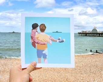 Heartstopper strand scène Art Print