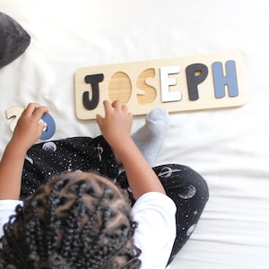 Wooden Name Puzzle, Personalized Gifts for Kids, Easter Gifts, Name Puzzle, Custom Toddler Name Puzzle, Gender Neutral Name Sign