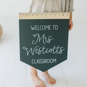 WelcomeTo Teacher Appreciation Gift, Name Sign, End of Year Teacher Gift, Personalized Teacher Thank You, Appreciation Week, Ruler Sign