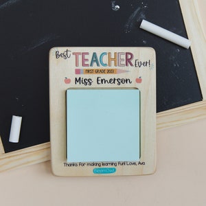 Teacher Appreciation Gifts, Sticky Note Holder, Post it Holder, Personalized Teacher Gifts, End of Year Gift for Teacher image 4