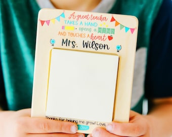 Teacher Appreciation Gifts, Sticky Note Holder, Post it Holder, Personalized Teacher Gifts, End of Year Gift for Teacher