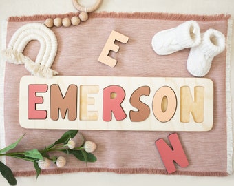 baby name puzzles wooden