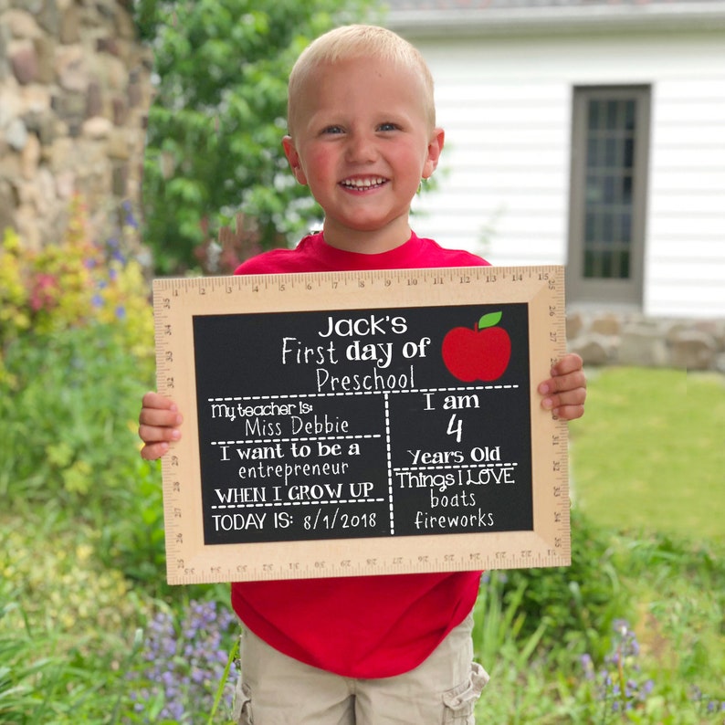 First Day of School Sign, First and Last Day of School Sign, Back to School Sign, School Board, Kindergarten Sign, Preschool Sign, 1st Day image 8