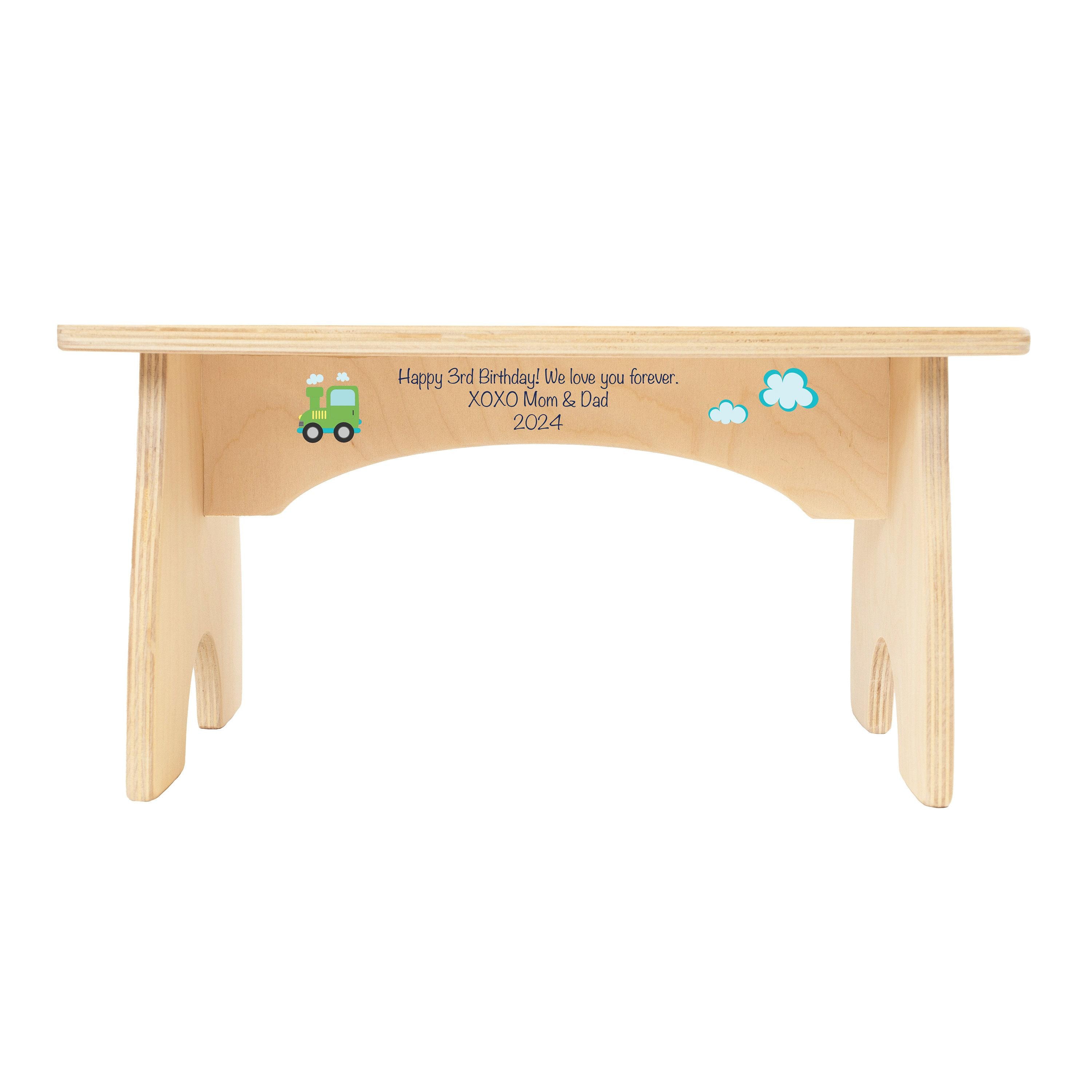 Toddler Step Stool, Truck Step Stool for Kids, Personalized