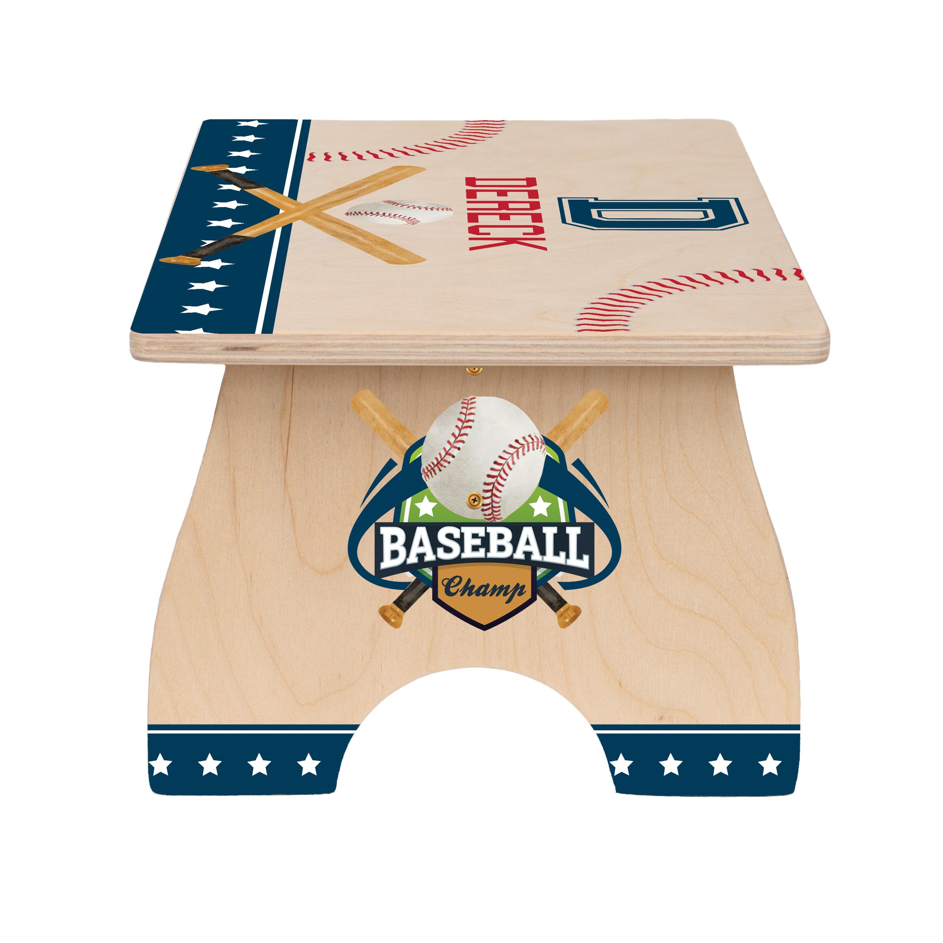 Baseball Step Stool for Kids, Personalized Childs Step Stool, Easter ...