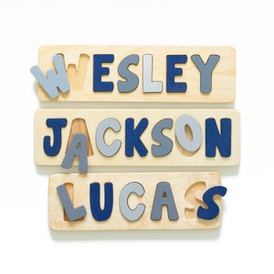 Name Puzzle, Easter Gifts for Boy, Wooden Name Puzzle, First Birthday Gift, Personalized Puzzle, Wooden Toys, New Baby Gift For Boys