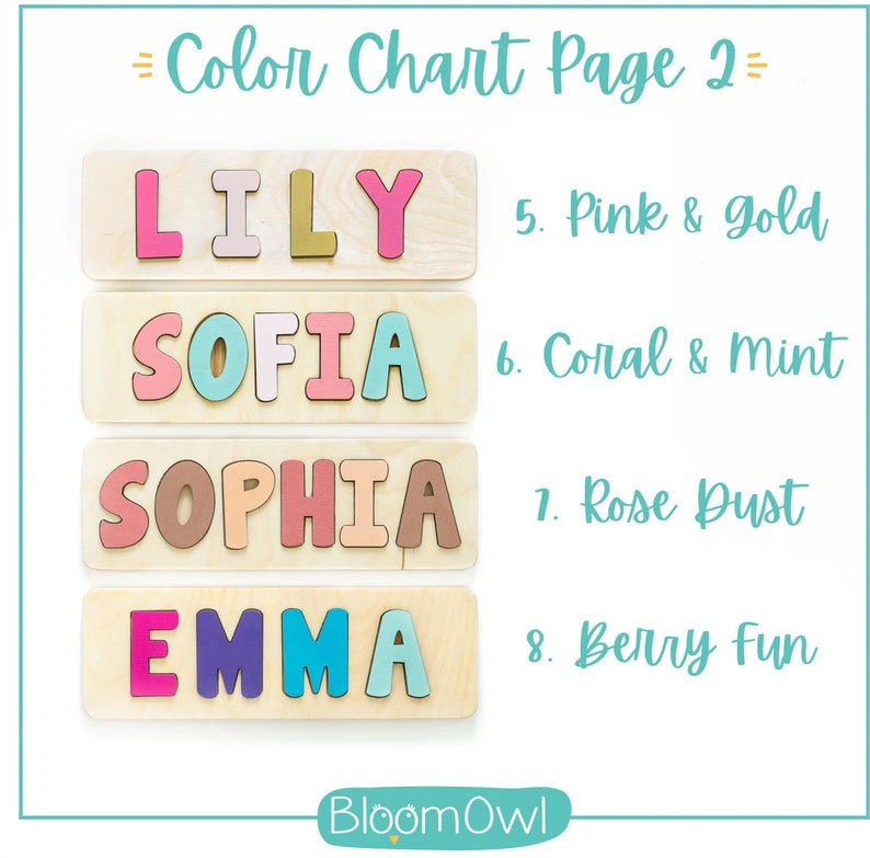 Name Puzzle, Easter Gifts for Kids, Name Puzzle with Shapes, Personalized Gift, Name Puzzle Baby, Wooden Toy, First Birthday Gift image 9