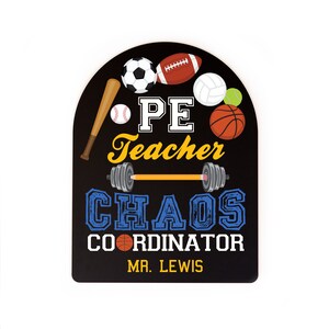 Chaos Coordinator Teacher Appreciation, End of Year Teacher Gift, PE