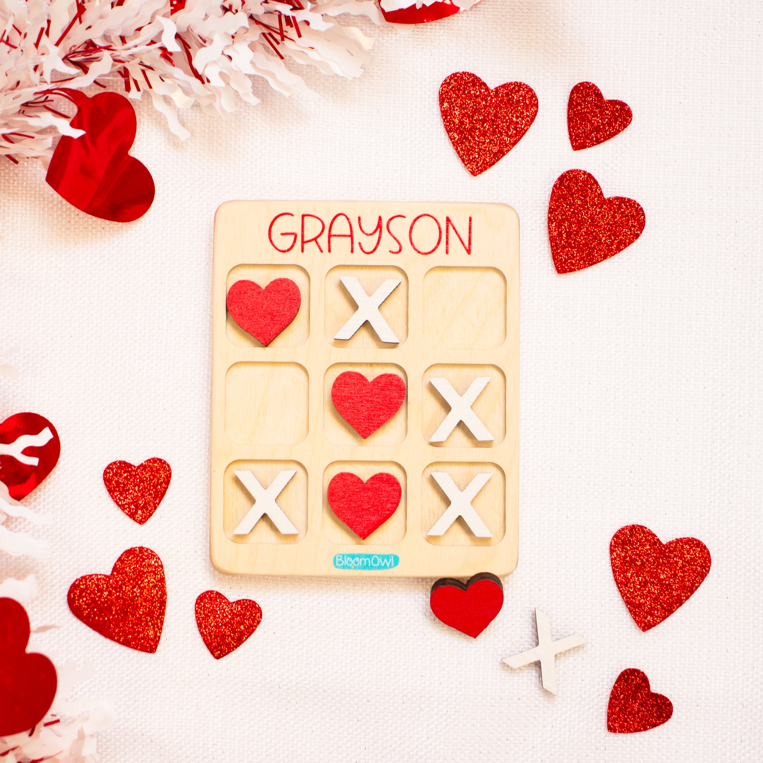 Tic Tac Toe Valentine, Valentines Day Gift for Kids, Valentines