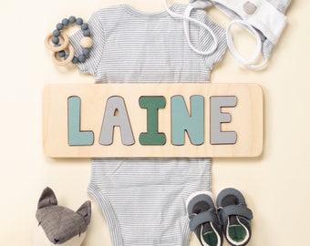 Wooden Name Puzzle, Easter Gifts, New Baby Gift, First Birthday Gift, Personalized Name Puzzle, Montessori Toys, Custom Name Puzzle