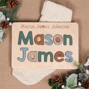a wooden sign that says mason james on it