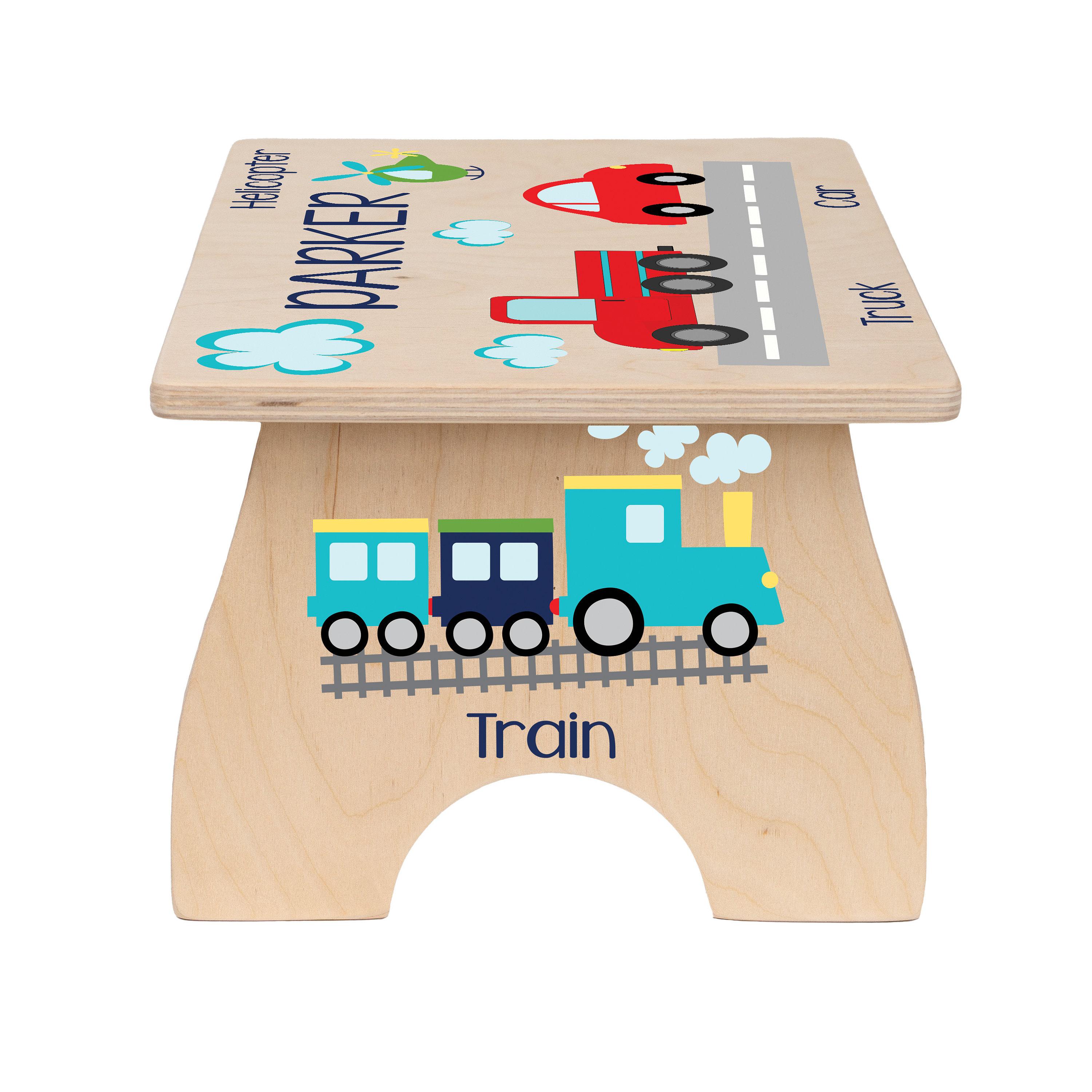 Toddler Step Stool, Truck Step Stool for Kids, Personalized