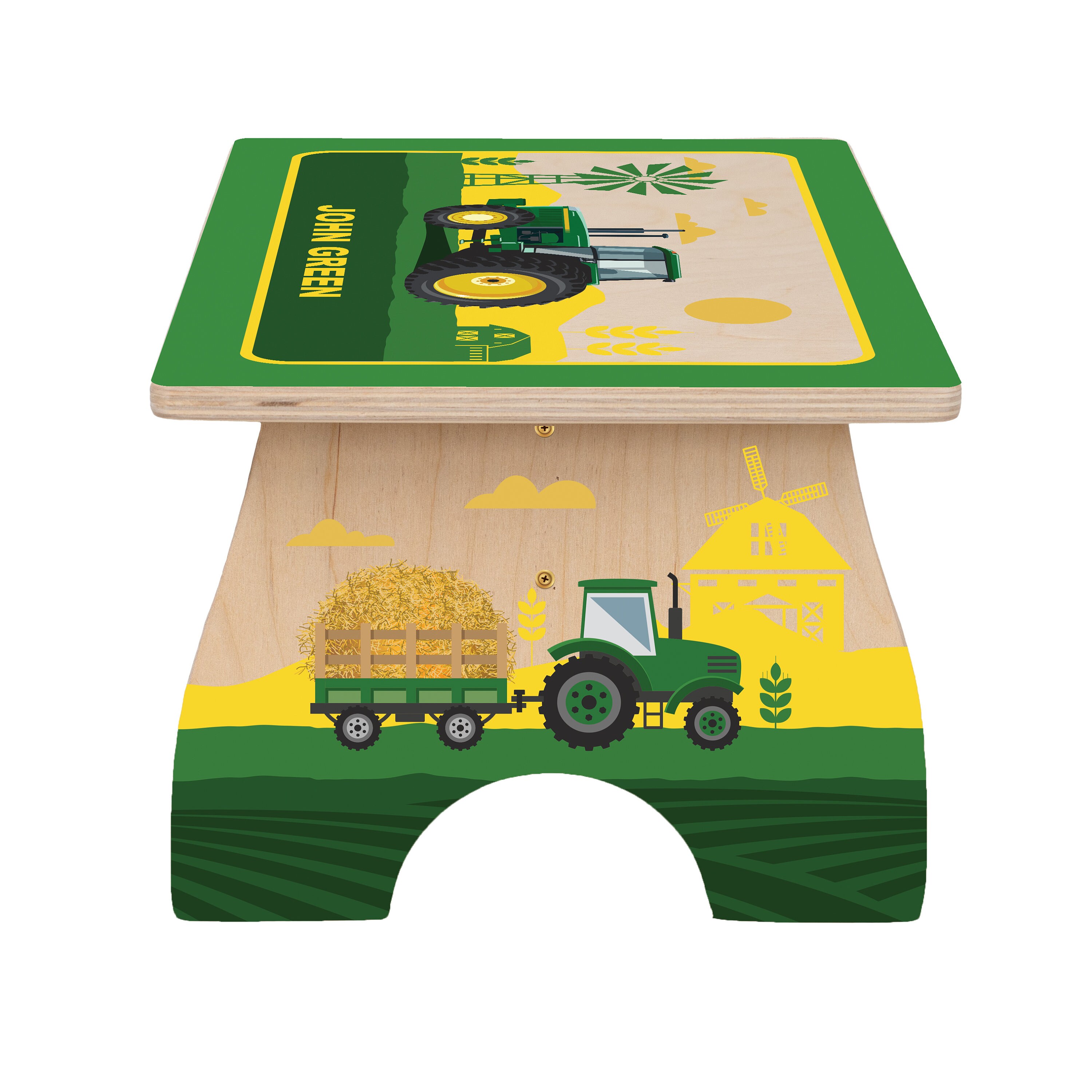 Toddler Step Stool, Tractor Step Stool for Kids