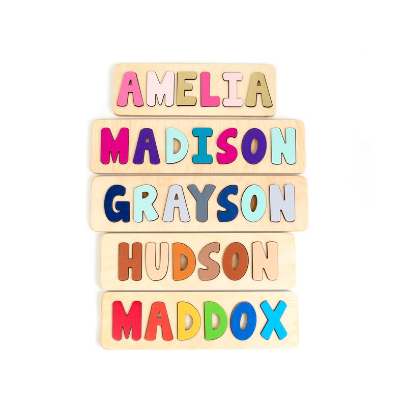 personalized wooden puzzles for toddlers
