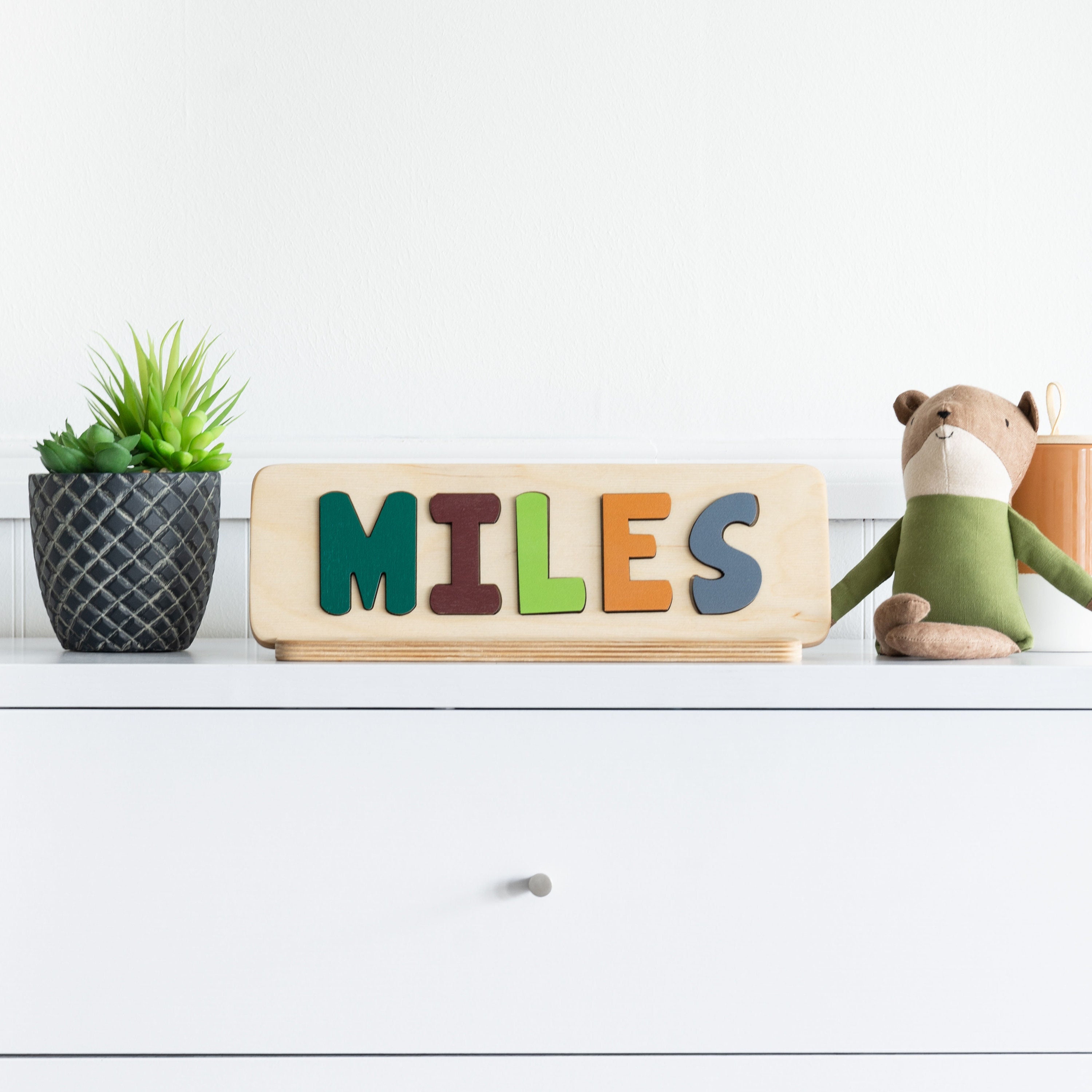 Wood Baby Shower Gift Wooden Name Puzzle Kids Puzzle Custom Puzzle Nursery D\u00e9cor Birthday Gift Personalized Puzzle Montessori Toys