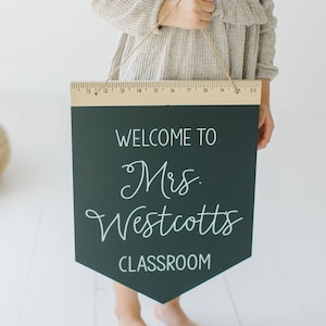 WelcomeTo Teacher Appreciation Gift, Name Sign, End of Year Teacher Gift, Personalized Teacher Thank You, Appreciation Week, Ruler Sign