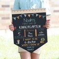 First Day of School Sign, Back to School Chalkboard, Reusable 1st Day Board, Last Day, Kindergarten, First Grade, Preschool, Ruler, BloomOwl