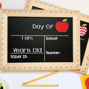 First Day of School Sign, 1st Day of Preschool, Back to School Sign, School Board, Last Day of School, First and Last Day, Kindergarten
