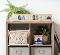 Wooden Name Puzzle with Bear and Mountain, Valentine's Day Gift for Kids, Personalized Gift for Boy, Wooden Toys, Baby Name Puzzle