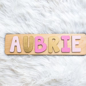 Custom Name Puzzle For Kids, Easter Gifts, Wooden Name Puzzle, Personalized Gift for Baby, Toddler Puzzle, Wooden Montessori Toys. immagine 2