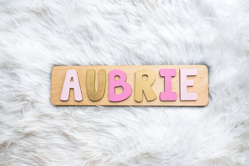 Custom Name Puzzle For Kids, Easter Gifts, Wooden Name Puzzle, Personalized Gift for Baby, Toddler Puzzle, Wooden Montessori Toys. image 2