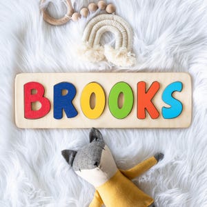 Custom Name Puzzle For Kids, Easter Gifts, Wooden Name Puzzle, Personalized Gift for Baby, Toddler Puzzle, Wooden Montessori Toys.