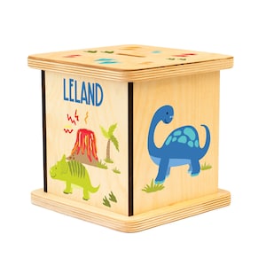 Dinosaur Piggy bank, Christmas Gifts For Boys, Personalized Baby Boy Gift, Coin Bank, Dinosaur Birthday, Kids Piggy Bank, Custom Money Box
