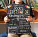 First Day of School Sign, Reusable Chalkboard Sign, Homeschool Sign, Preschool, Personalized Gift for Kids 