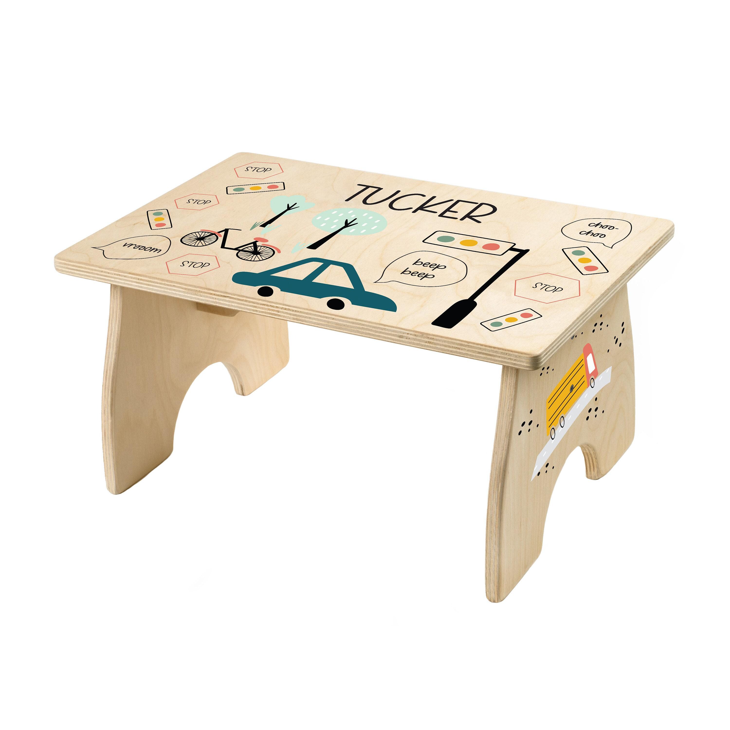 Car Toddler Step Stool, Step Stool for Kids, Personalized