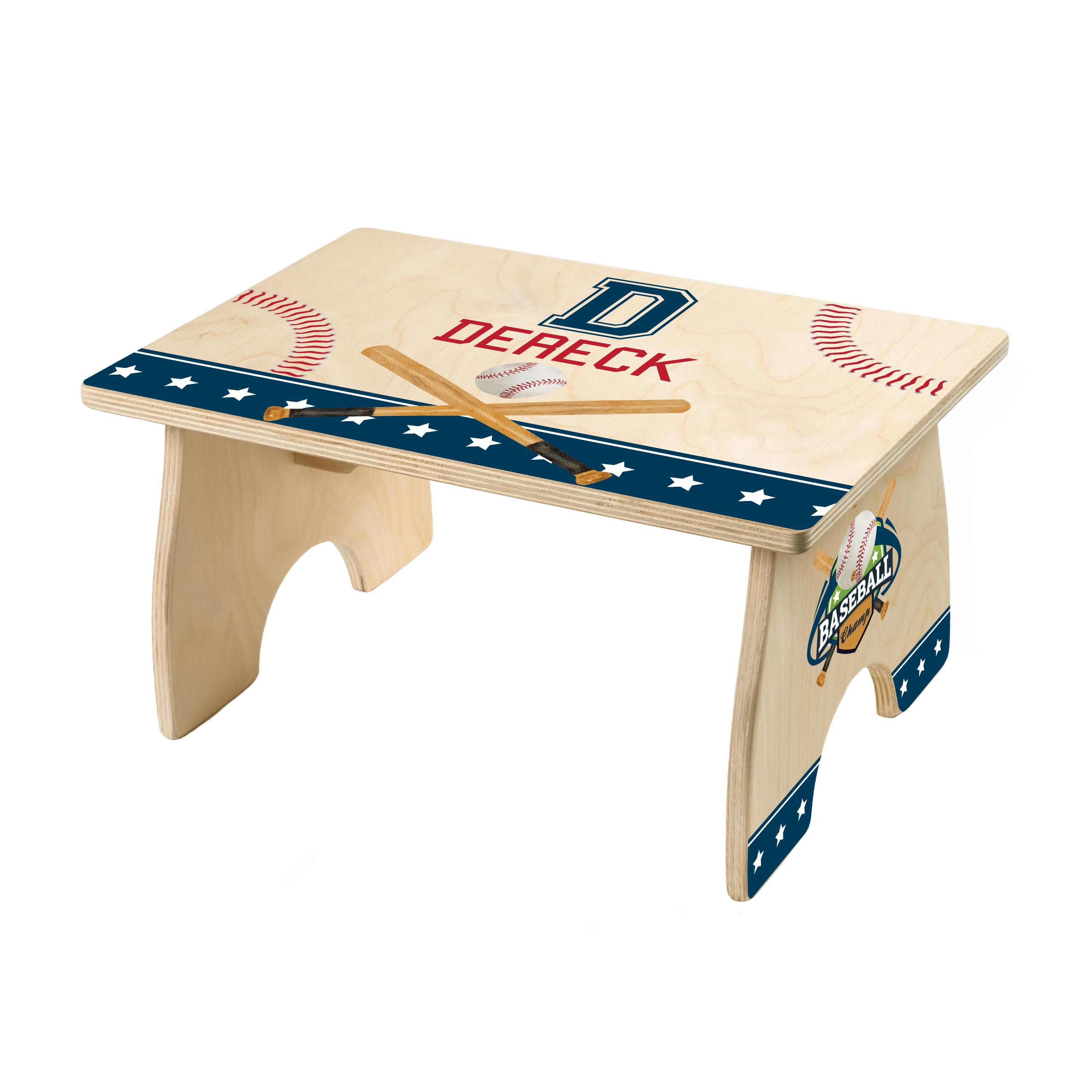 Baseball Step Stool for Kids, Personalized Childs Step Stool, Easter ...