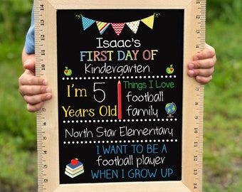 Schwarz Mit Farbigem Druck Wiederverwendbare Kreidetafel-Schild Mit AufschriftFirst Day Of School Für Kinder First Day Of School Photo Sharing Chalkboard Signs Schwarz Mit Farbigem Druck Wiederverwendbare Kreidetafel-Schild Mit AufschriftFirst Day Of School Für Kinder First Day Of School Photo Sharing Chalkboard Signs