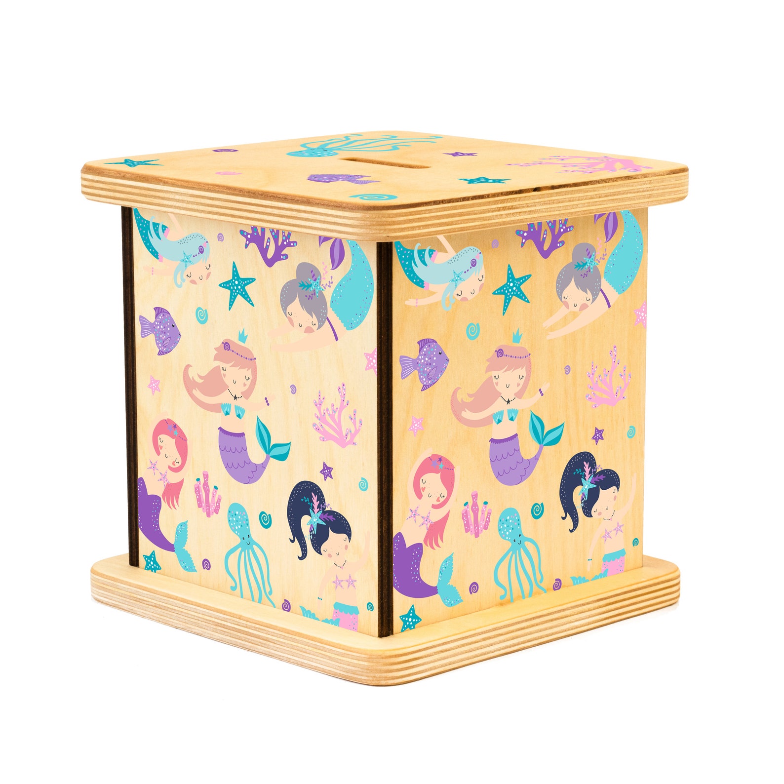 Mermaid Piggy Bank Personalized Coin Bank Baby Shower Gift Etsy