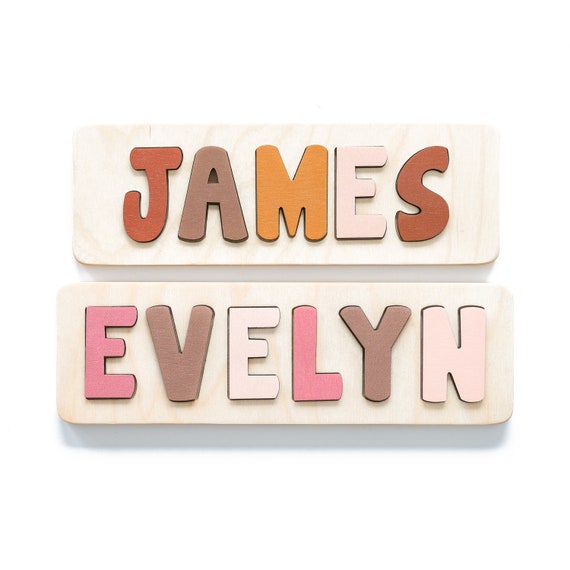 Gift for Kids Wooden Name Puzzle For Toddler Valentine s Day Gift Personalized Gifts Wooden Toys Name Puzzle for Baby Nursery Decor