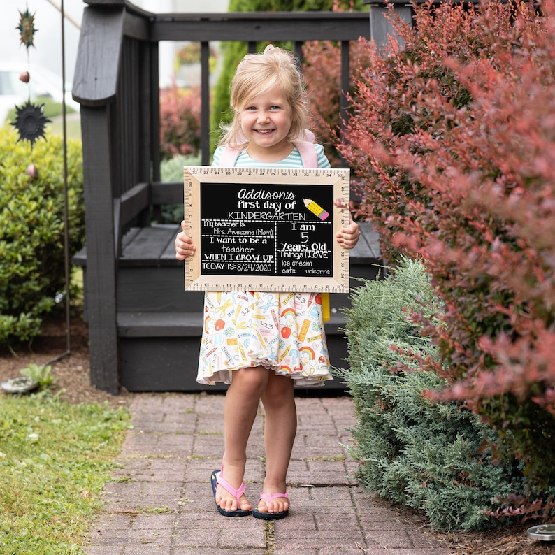 First Day of School Sign, First and Last Day of School Sign, Back to School Sign, School Board, Kindergarten Sign, Preschool Sign, 1st Day Pencil