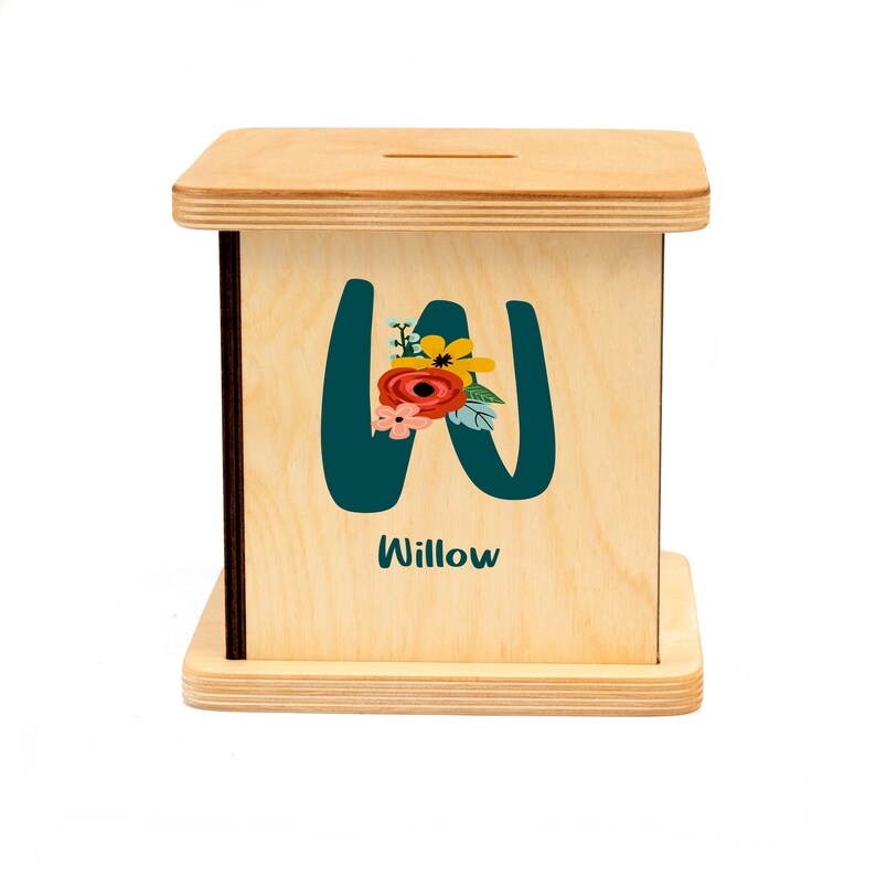 Floral Piggy Bank, Christmas Gifts for Girl, Flower Girl Proposal