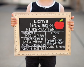First Day of School Sign, First and Last Day of School Sign, Back to School Sign, School Board, Kindergarten Sign, Preschool Sign, 1st Day