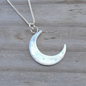 Crescent Moon Goddess Necklace | Witch Jewelry | Witch Necklace | Wiccan Pagan Goddess Jewelry | Goddess Necklace | Gift for Witch