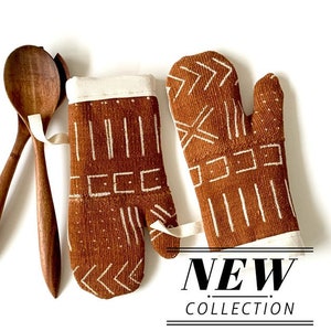 Kantha Oven Mitts Set - Boho Oven Gloves