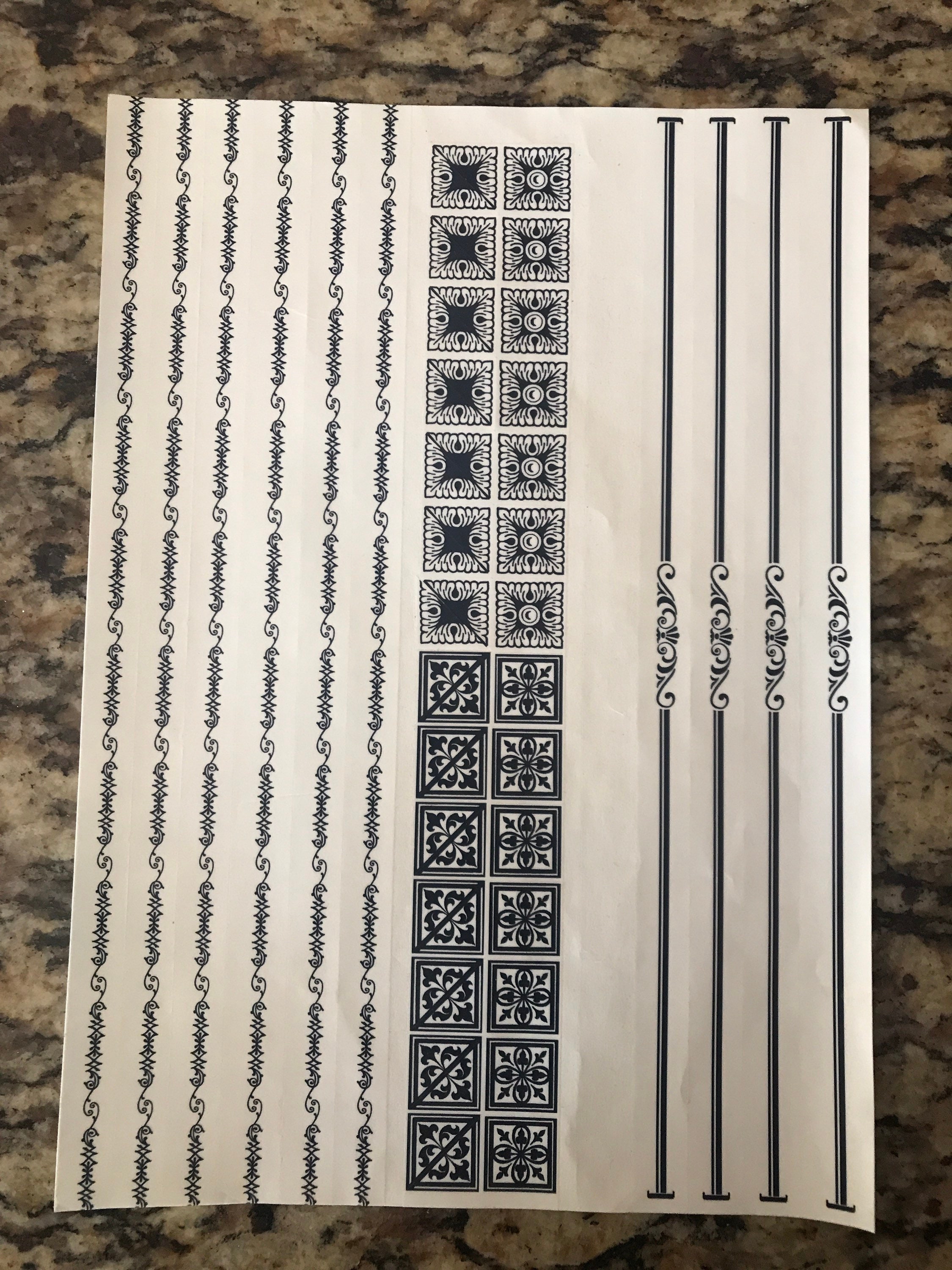 Scrapbook Design Page Stickers | Etsy